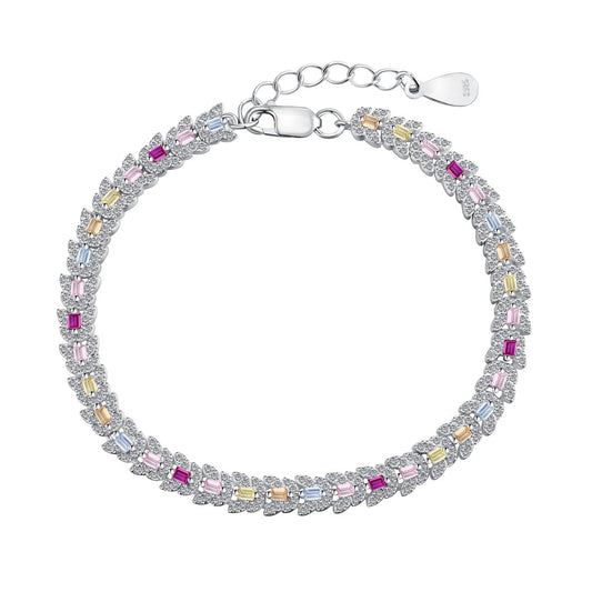 [CiCi]Delicate Colorful Multi Cut Daily Bracelet