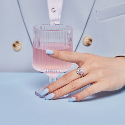 [CiCi]Delicate Ebullient Heart Shape Wedding Ring