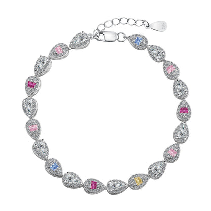 [CiCi]0.25 Carat Radiant Water Drop Shape Daily Bracelet