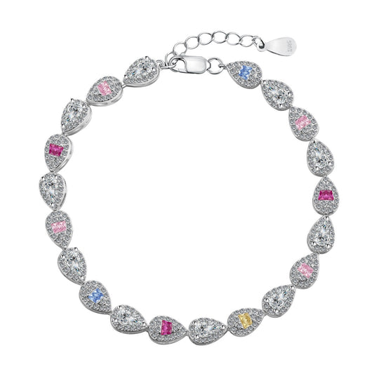 [CiCi]0.25 Carat Radiant Water Drop Shape Daily Bracelet