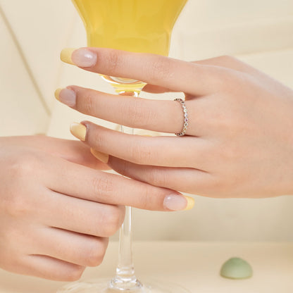 [CiCi]Radiant Sparkling Round Cut Daily Ring