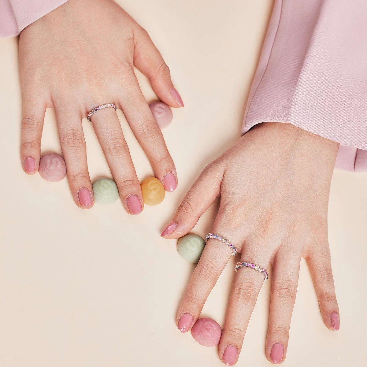 [CiCi]Radiant Sparkling Round Cut Daily Ring