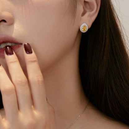 [CiCi]Delicate Gorgeous Pear Cut Daily Earrings