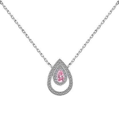 [CiCi]Sparkling Pear Cut Necklace