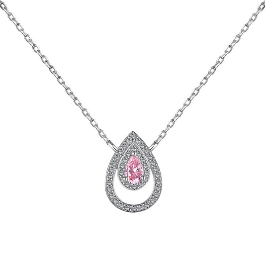 [CiCi]Sparkling Pear Cut Necklace