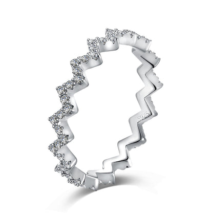 [CiCi]Delicate Enchanting Wave Shape Daily Ring
