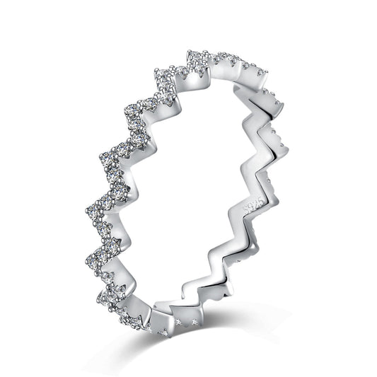 [CiCi]Delicate Enchanting Wave Shape Daily Ring