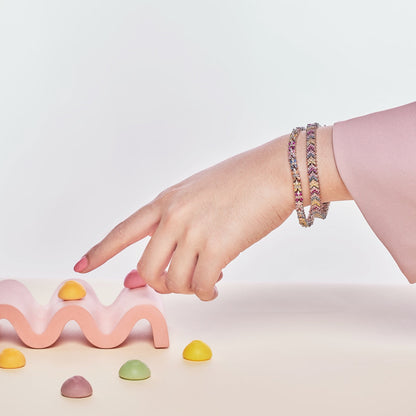 [CiCi]Ornate Sparkling Round Cut Party Bracelet