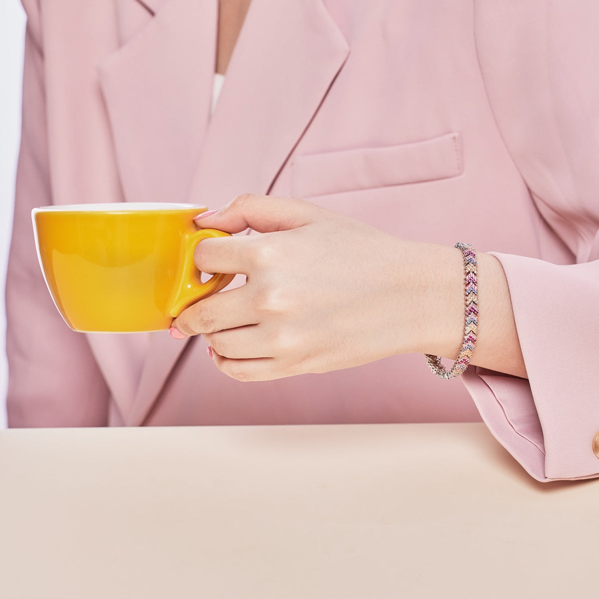 [CiCi]Ornate Sparkling Round Cut Party Bracelet