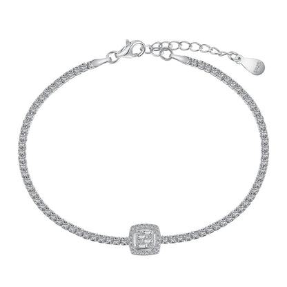[CiCi]Luxurious Dazzling Square Shape Banquet Bracelet