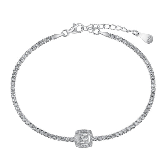 [CiCi]Luxurious Dazzling Square Shape Banquet Bracelet