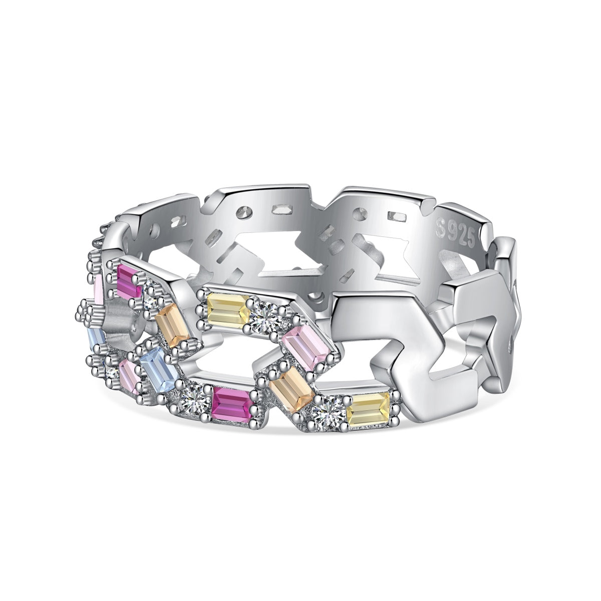 [CiCi]Sparkling Vibrant Emerald Cut Daily Ring