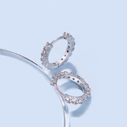 [CiCi]Radiant Colorful Round Cut Earrings