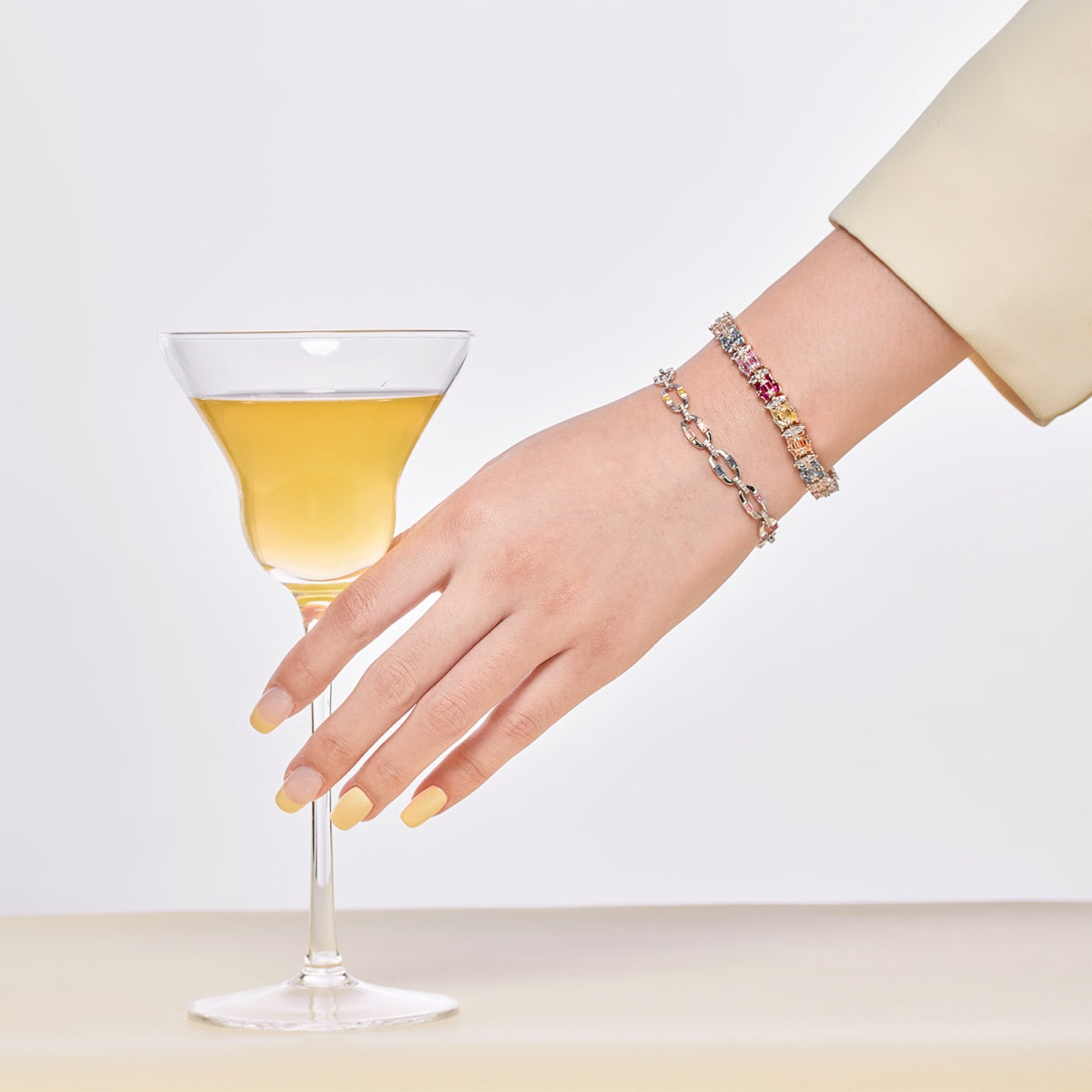 [CiCi]Delicate Colorful Multi Cut Party Bracelet