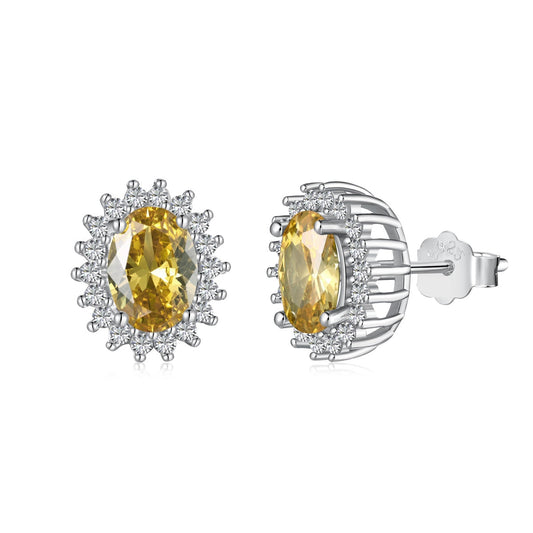 [CiCi]Delicate Radiant Oval Cut Daily Earrings