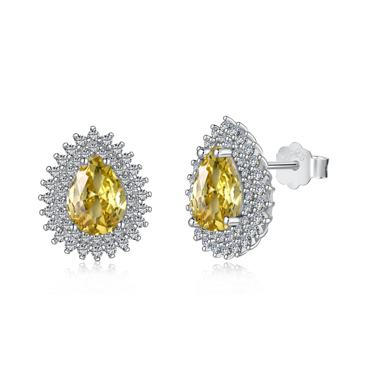 [CiCi]Delicate Gorgeous Pear Cut Daily Earrings