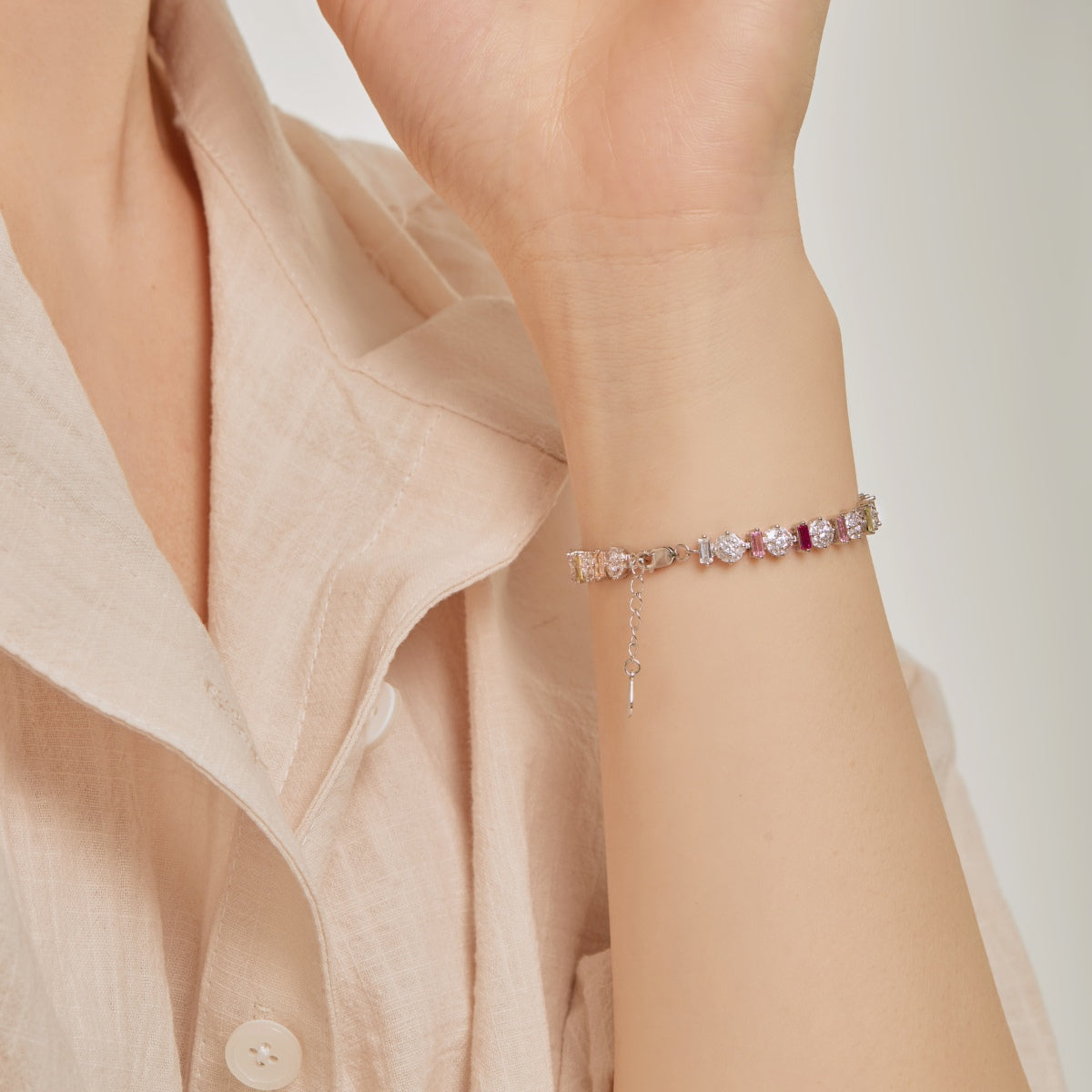 [CiCi]Radiant Colorful Round Shape Daily Bracelet