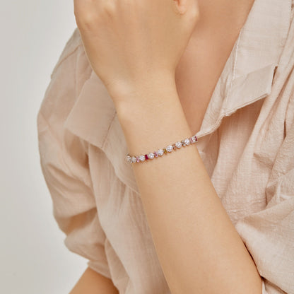 [CiCi]Radiant Colorful Round Shape Daily Bracelet