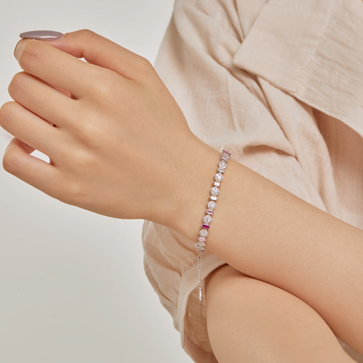 [CiCi]Radiant Colorful Round Shape Daily Bracelet