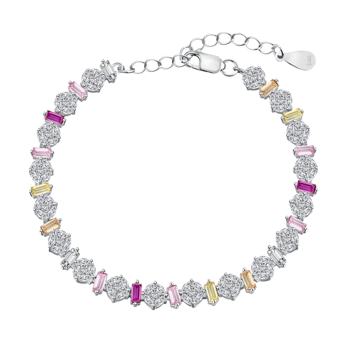 [CiCi]Radiant Colorful Round Shape Daily Bracelet