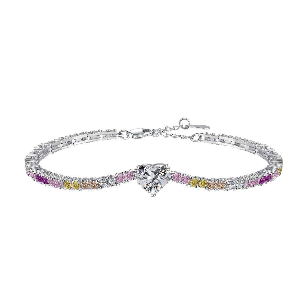 [CiCi]Delicate Romantic Heart Shape Lover Bracelet
