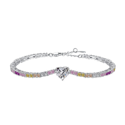 [CiCi]Delicate Romantic Heart Shape Lover Bracelet