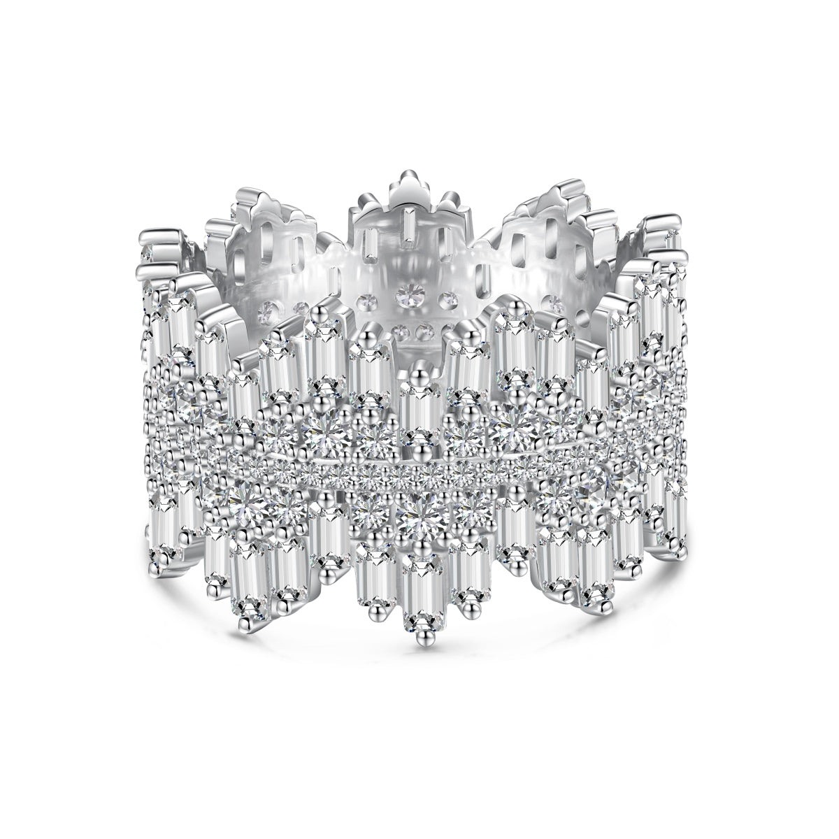 [CiCi]Luxurious Colorful Radiant Cut Daily Ring