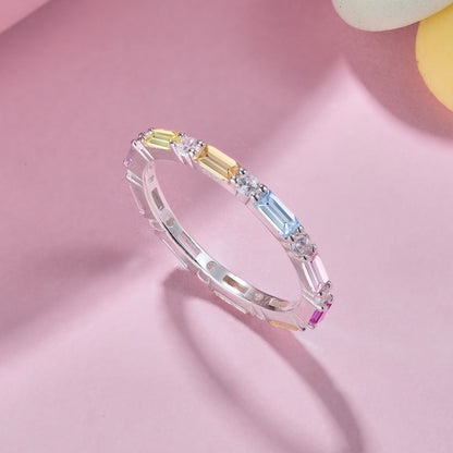 [CiCi]Lively In Shades Elegant Radiant Cut Daily Ring