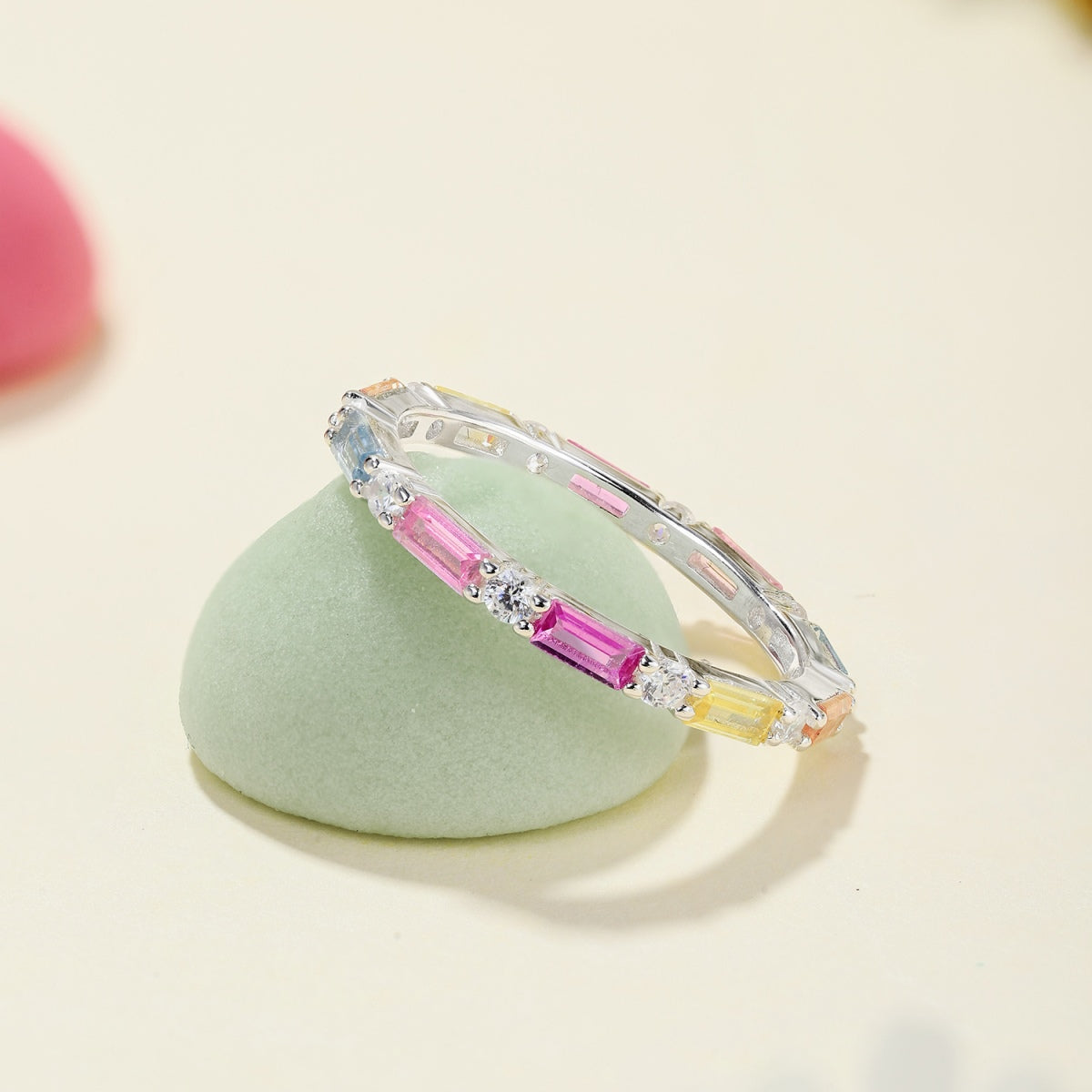 [CiCi]Lively In Shades Elegant Radiant Cut Daily Ring