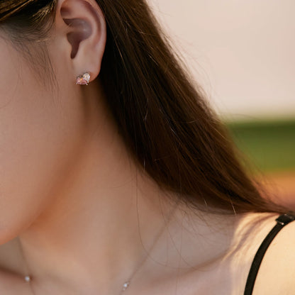 [CiCi]Dazzling Elegant Heart Cut Lover Earrings