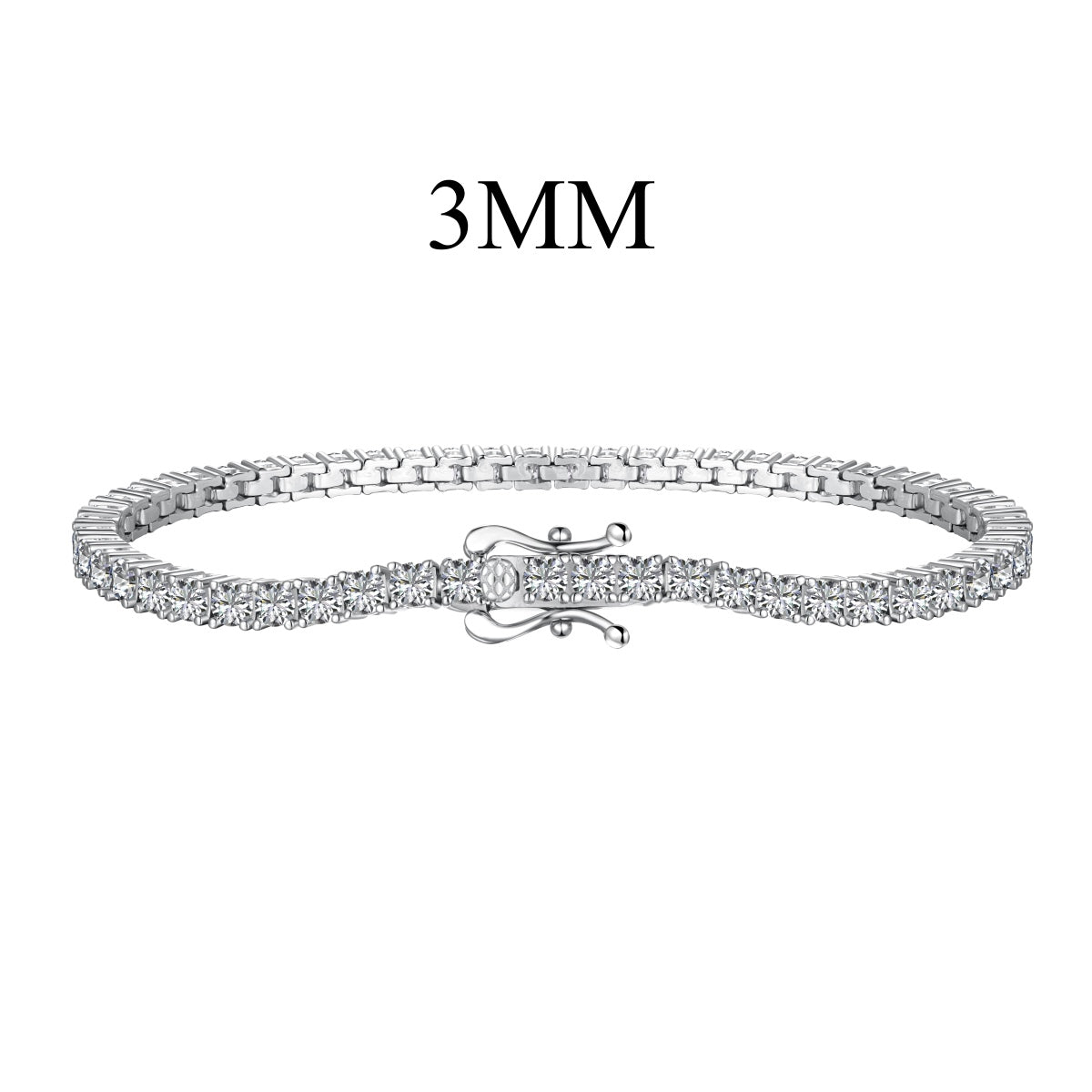 [CiCi]Dainty Charming Round Cut Tennis Bracelet