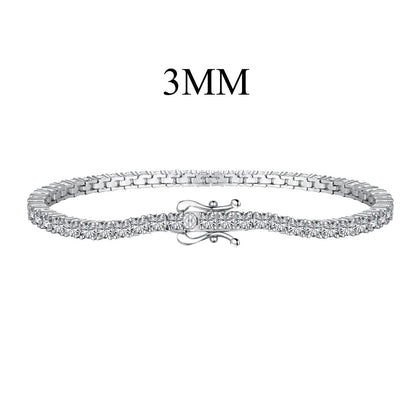 [CiCi]Dainty Charming Round Cut Tennis Bracelet