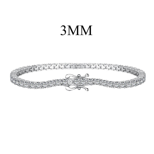 [CiCi]Dainty Charming Round Cut Tennis Bracelet