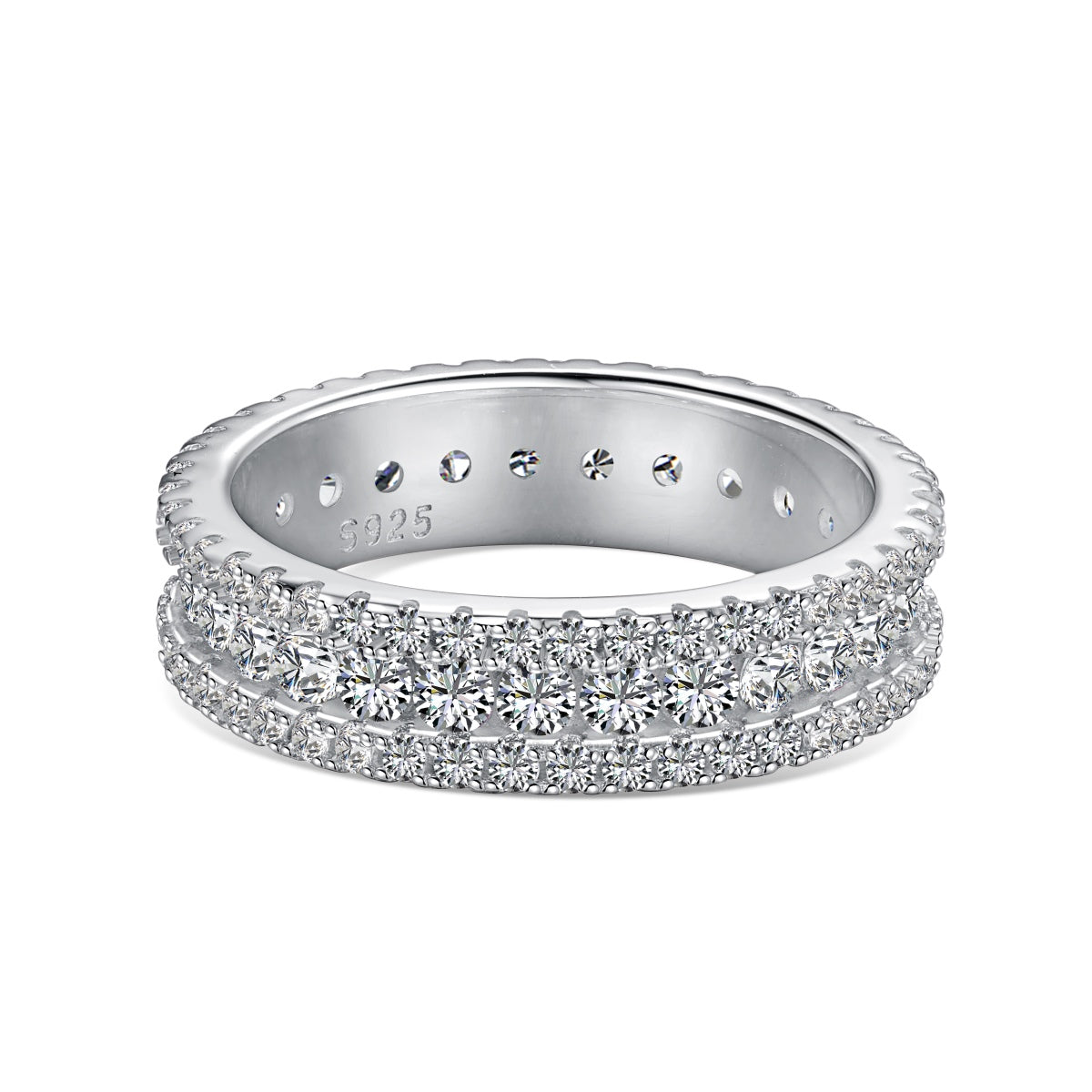 [CiCi]Delicate Colorful Round Cut Daily Ring