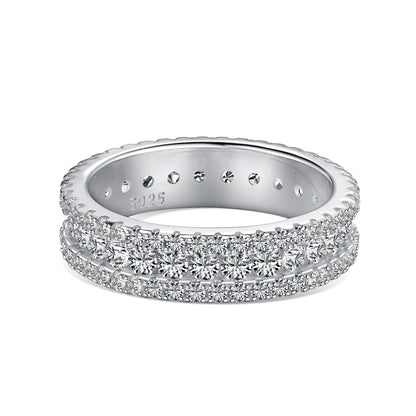 [CiCi]Delicate Colorful Round Cut Daily Ring