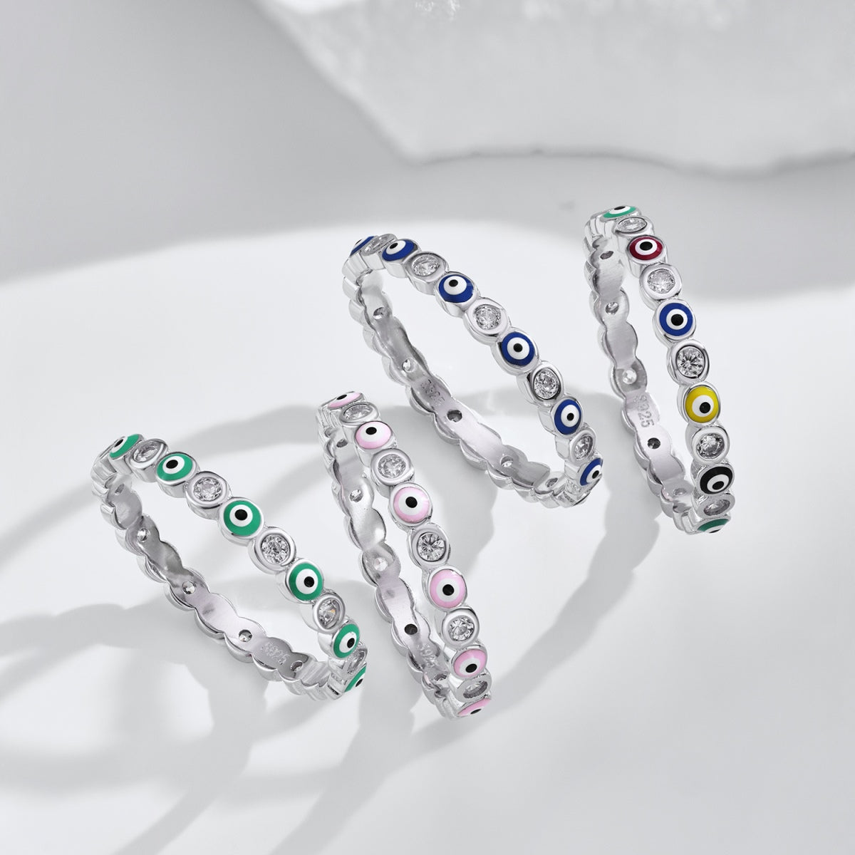 [CiCi]Sparkling Vibrant Round Shape Daily Ring