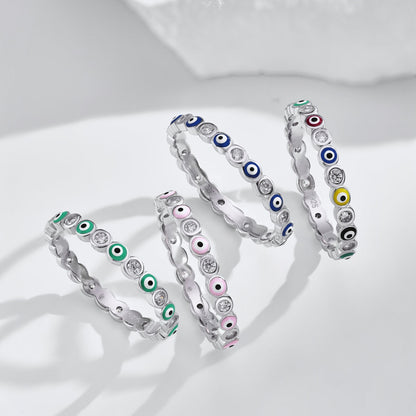 [CiCi]Sparkling Vibrant Round Shape Daily Ring