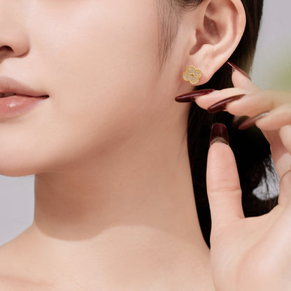 [CiCi]Four Leaf Clover Fashion Earrings