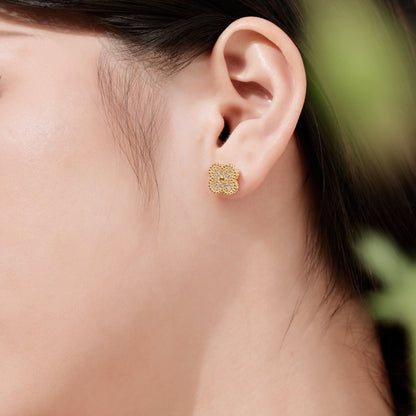 [CiCi]Four Leaf Clover Fashion Earrings