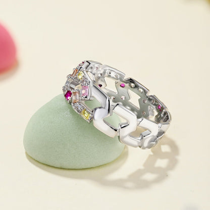 [CiCi]Sparkling Vibrant Emerald Cut Daily Ring