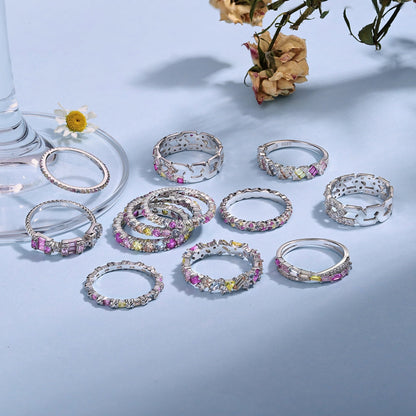 [CiCi]Sparkling Vibrant Emerald Cut Daily Ring