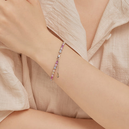 [CiCi]Delicate Colorful Emerald Cut Party Bracelet