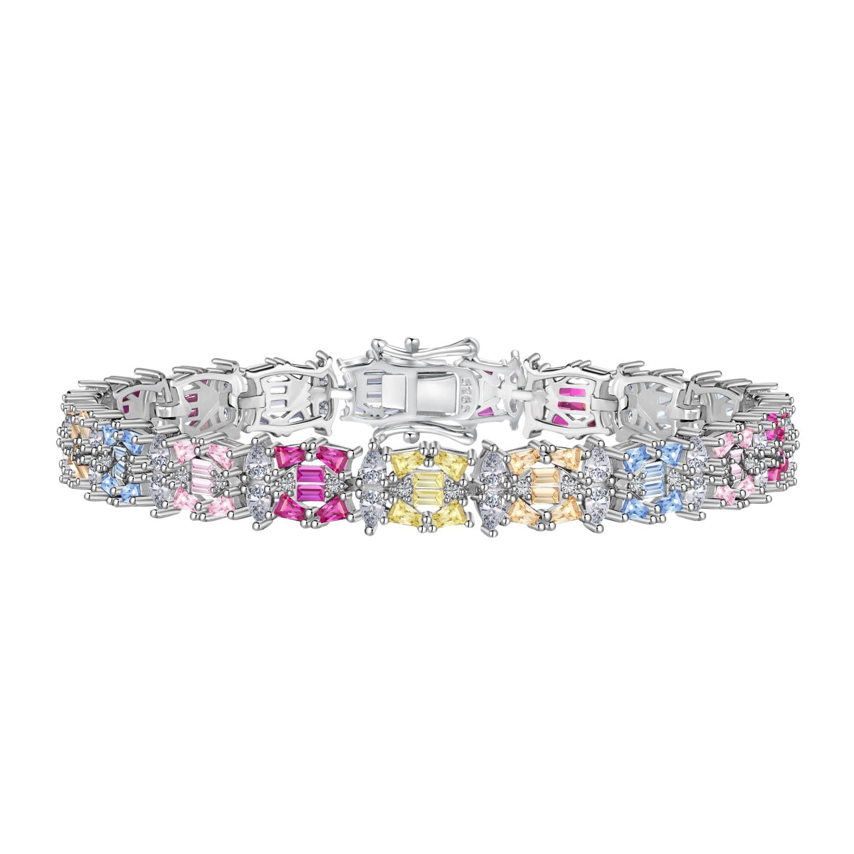 [CiCi]Delicate Colorful Multi Cut Party Bracelet