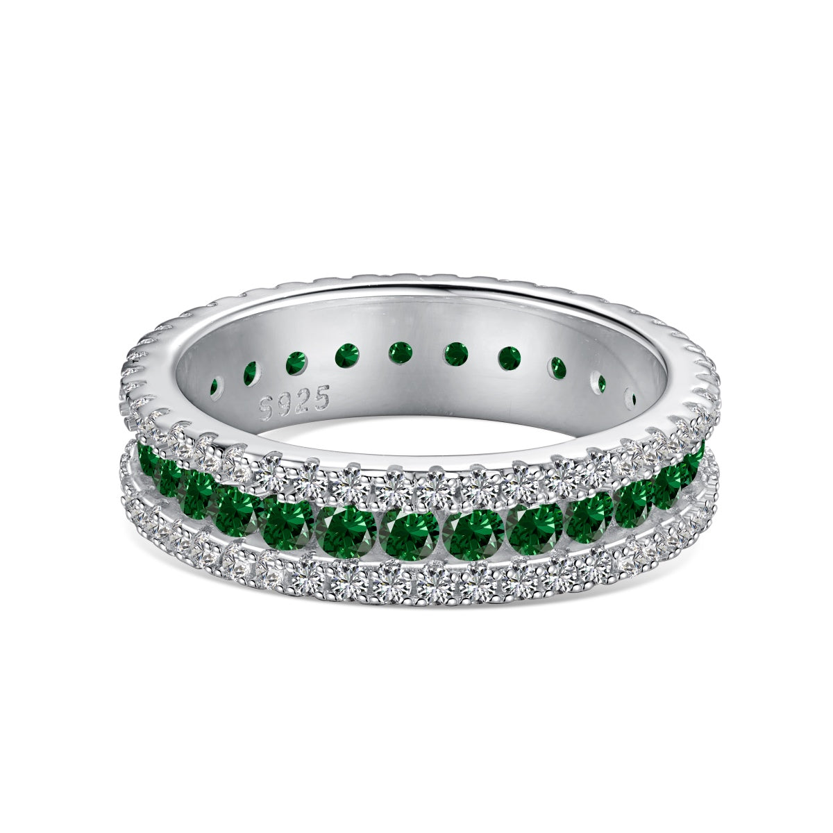[CiCi]Delicate Colorful Round Cut Daily Ring