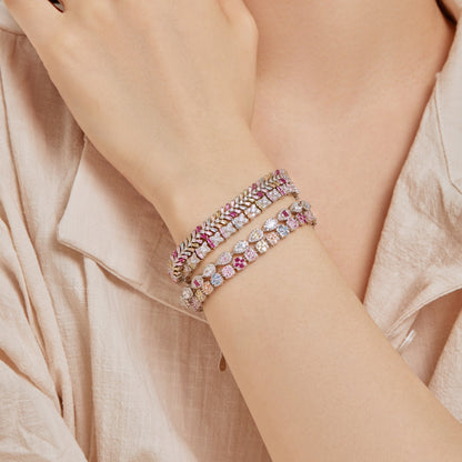 [CiCi]Unique Colorful Flower Shape Daily Bracelet