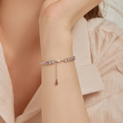 [CiCi]Delicate Colorful Multi Cut Daily Bracelet