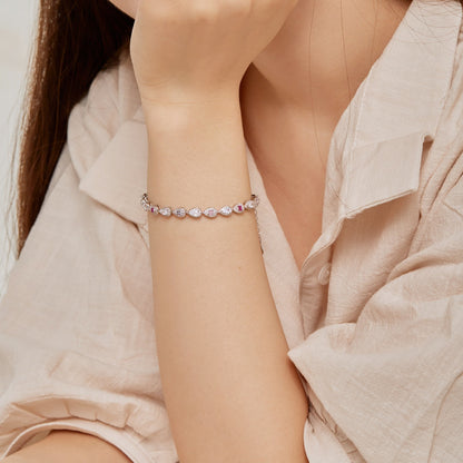 [CiCi]0.25 Carat Radiant Water Drop Shape Daily Bracelet