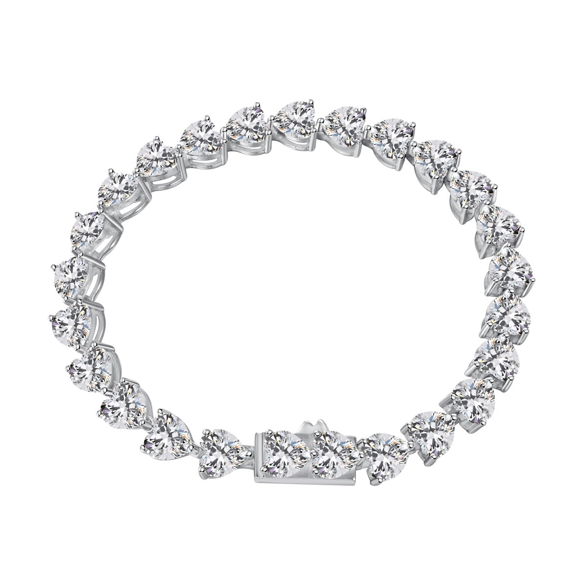 [CiCi]0.75 Carat Elegant Romantic Heart Shape Lover Bracelet