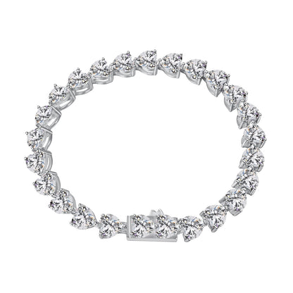 [CiCi]0.75 Carat Elegant Romantic Heart Shape Lover Bracelet