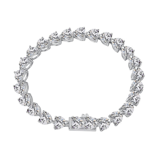 [CiCi]0.75 Carat Elegant Romantic Heart Shape Lover Bracelet